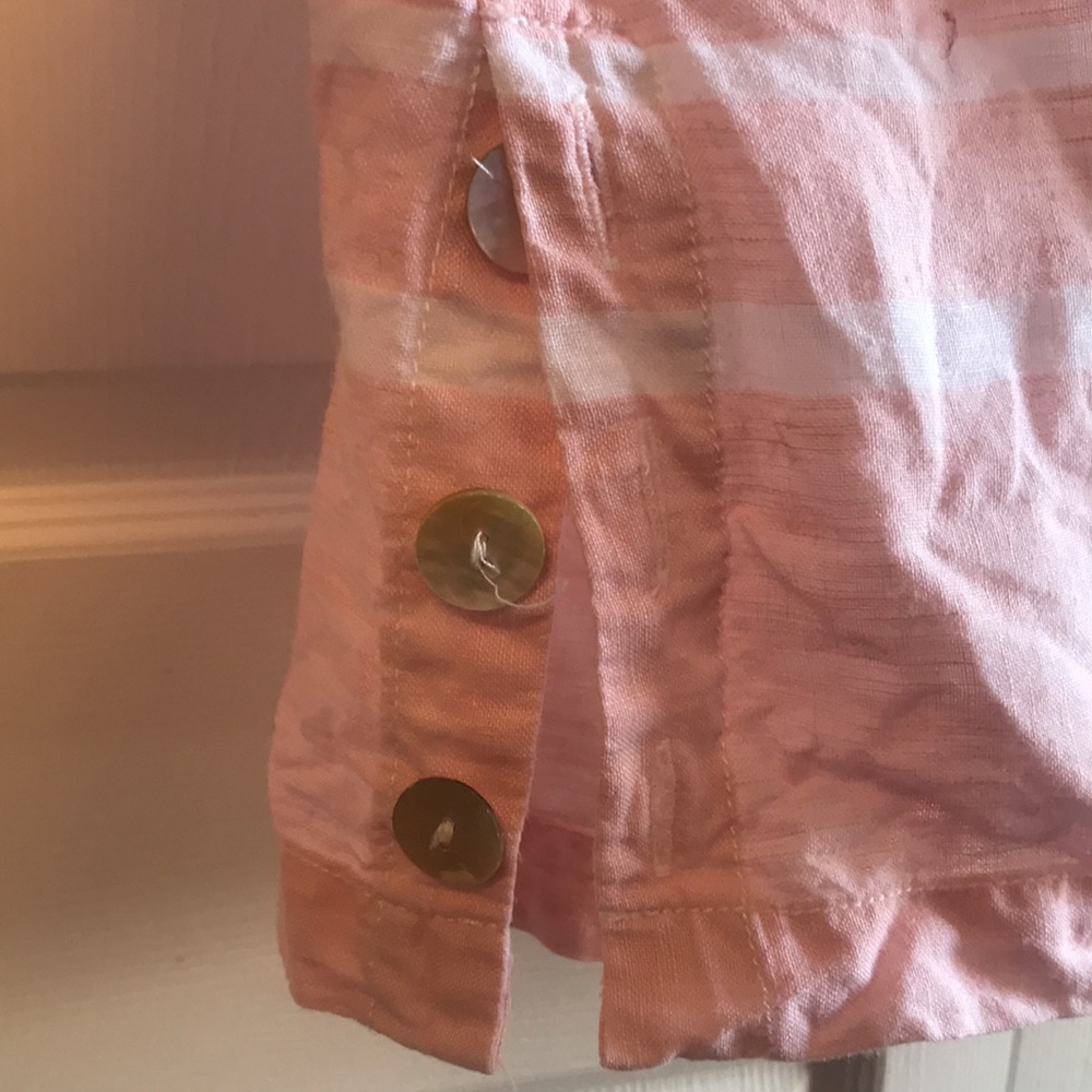 100% Linen Sigrid Olsen Tunic, Size Large - image 4